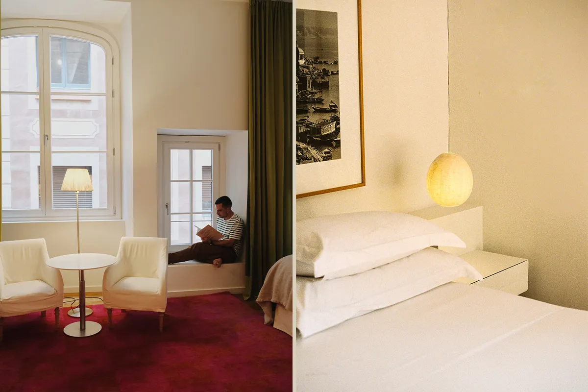Hotel Neri - Habitación Deluxe con muros de piedra originales