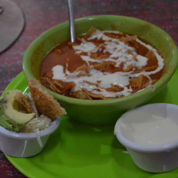 Sopa de tortilla served at a small restaurant in Santiago de Querétaro, Mexico. Autor: <a href="//commons.wikimedia.org/wiki/User:AlejandroLinaresGarcia" title="User:AlejandroLinaresGarcia">AlejandroLinaresGarcia</a>. Fuente: Unsplash.