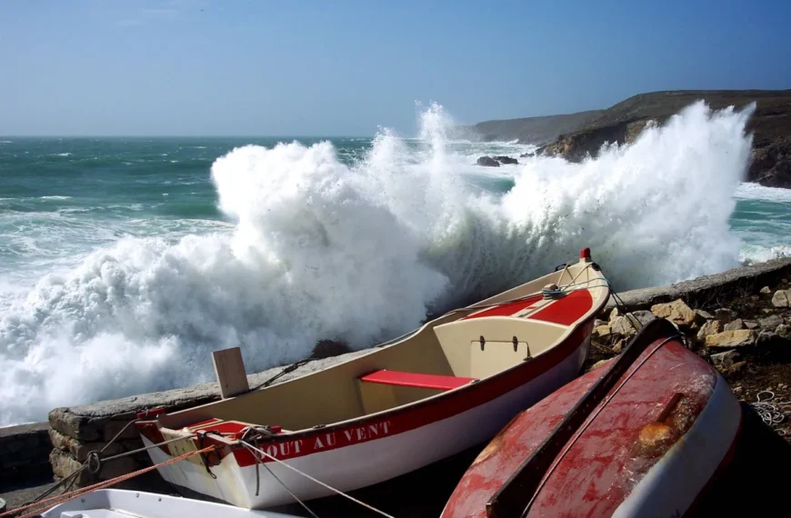 Olas golpeando la costa / Henri Camus